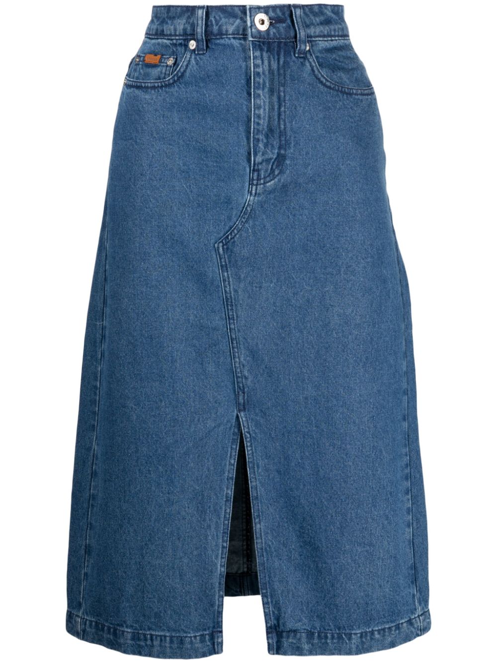 CHOCOOLATE Jeansrock mit Schlitz - Blau von CHOCOOLATE