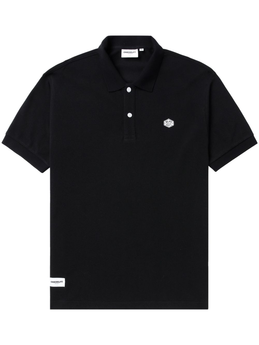 CHOCOOLATE Poloshirt mit Logo-Applikation - Schwarz von CHOCOOLATE