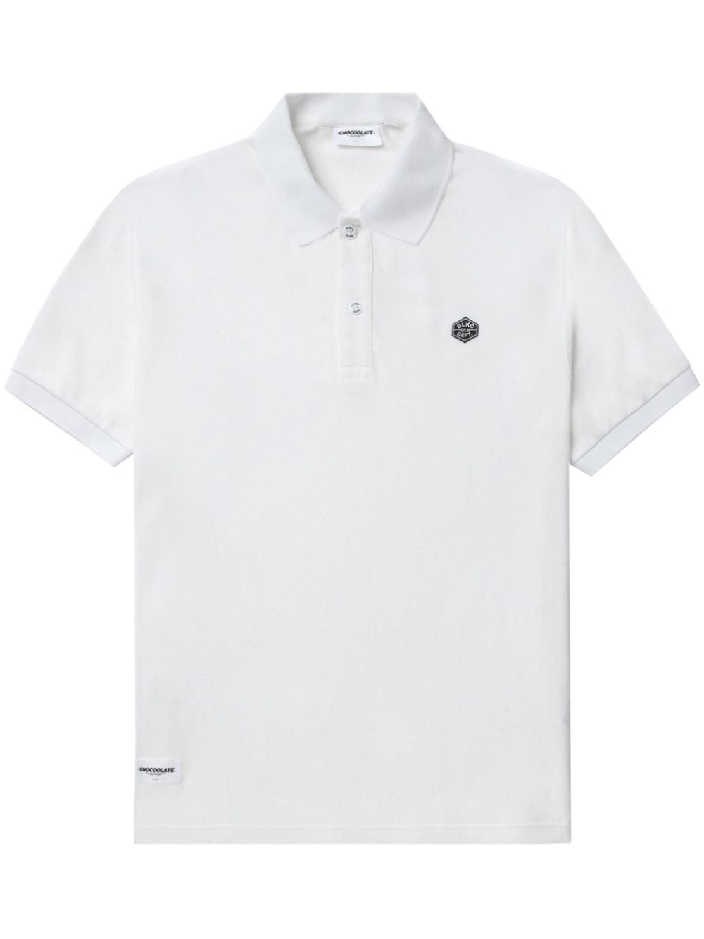 CHOCOOLATE Poloshirt mit Logo-Applikation - Weiß von CHOCOOLATE