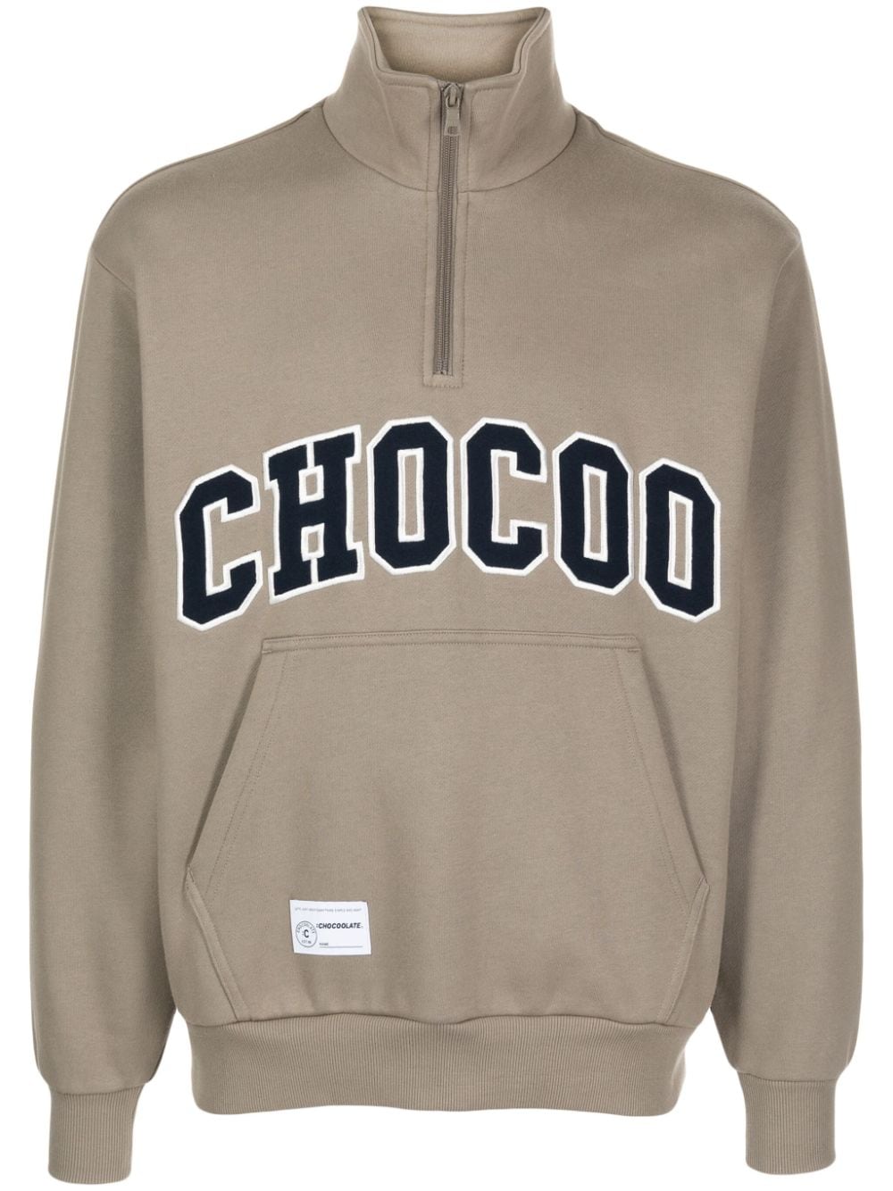 CHOCOOLATE Sweatshirt mit Logo-Applikation - Braun von CHOCOOLATE