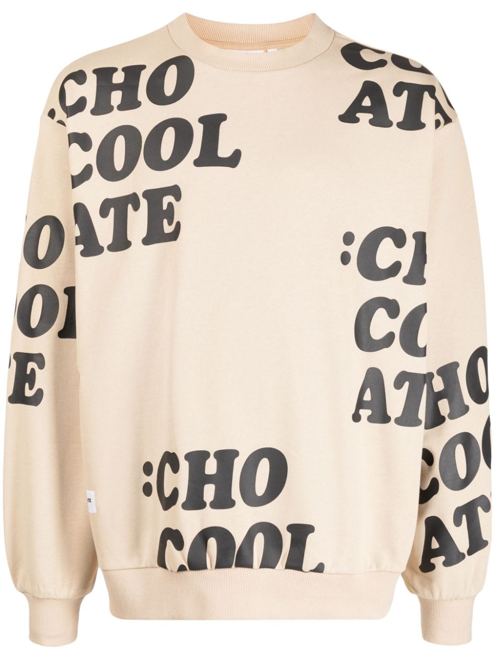 CHOCOOLATE Sweatshirt mit Logo - Nude von CHOCOOLATE