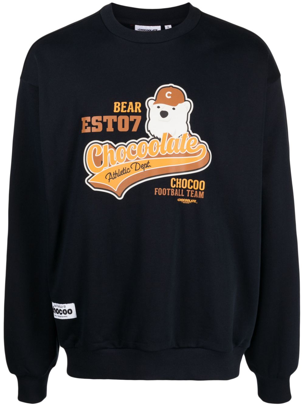 CHOCOOLATE Sweatshirt mit Logo-Print - Blau von CHOCOOLATE