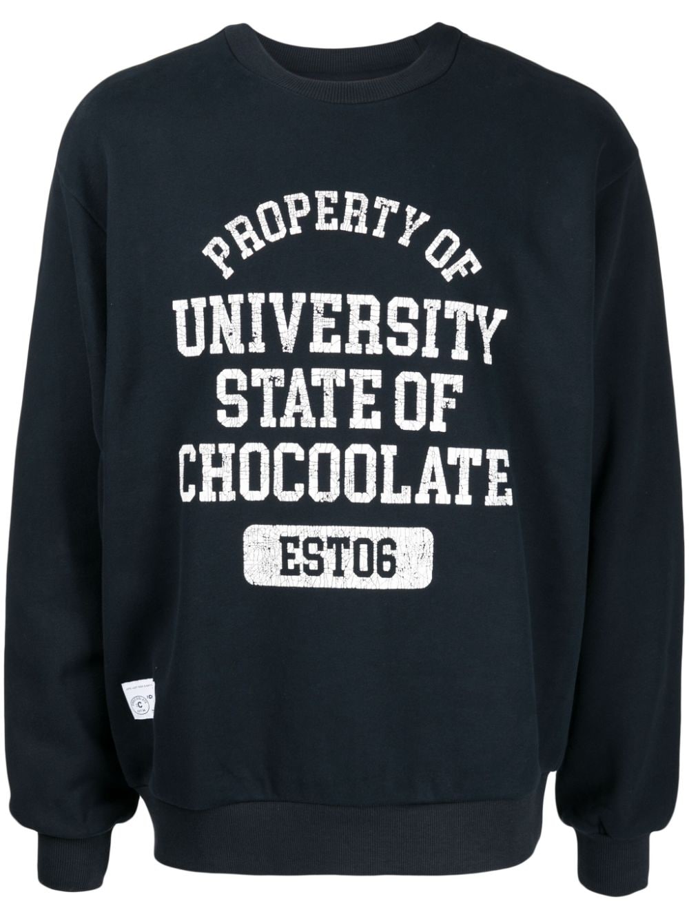 CHOCOOLATE Sweatshirt mit Logo-Print - Blau von CHOCOOLATE