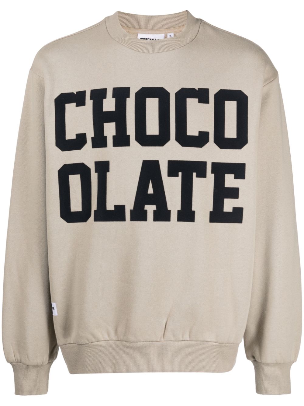 CHOCOOLATE Sweatshirt mit Logo-Print - Braun von CHOCOOLATE