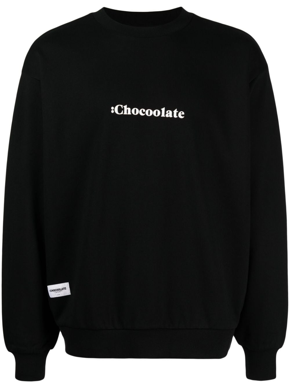 CHOCOOLATE Sweatshirt mit Logo-Print - Schwarz von CHOCOOLATE