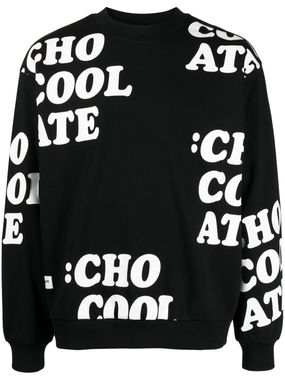 CHOCOOLATE Sweatshirt mit Logo - Schwarz von CHOCOOLATE