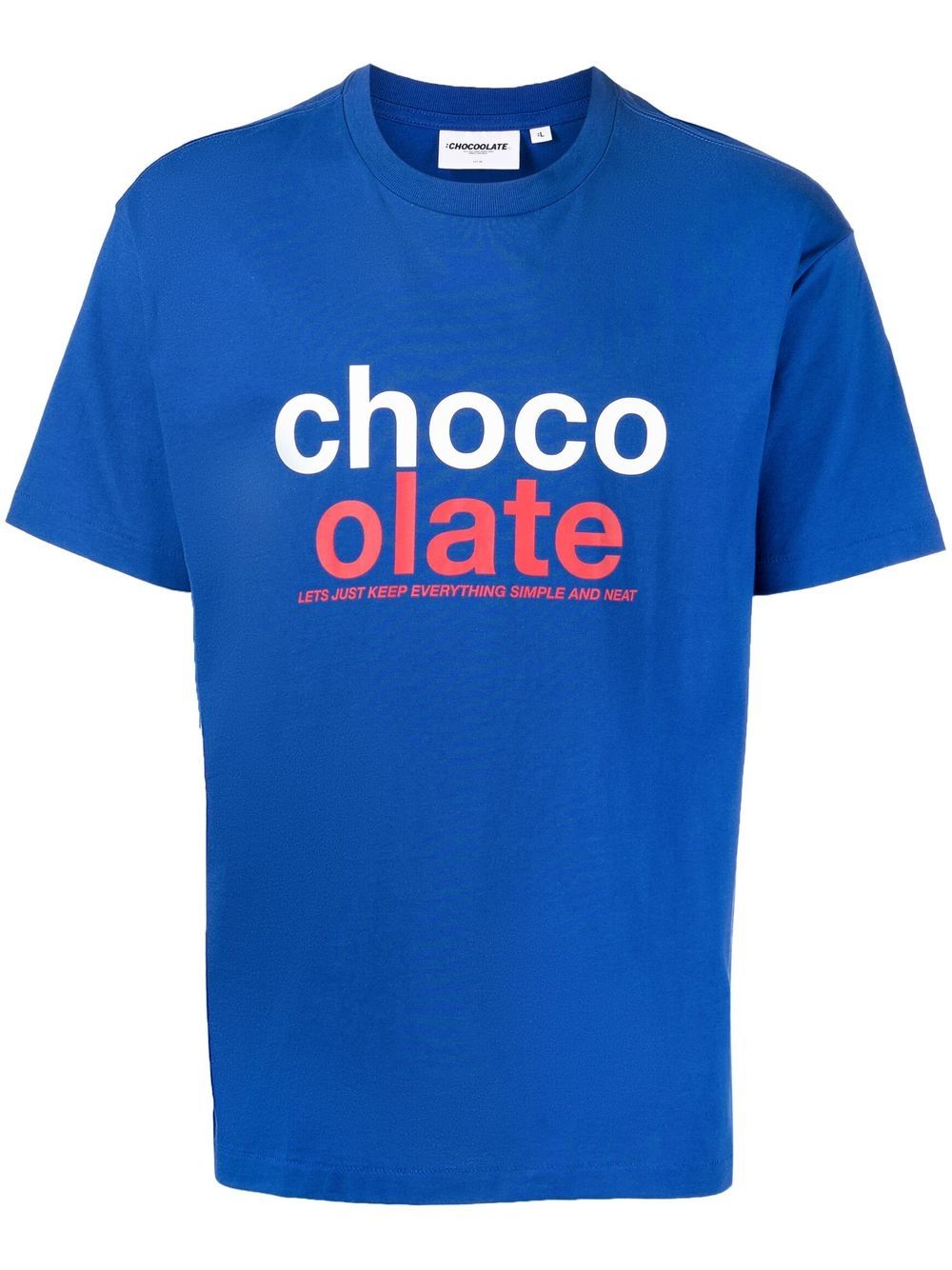 CHOCOOLATE T-Shirt mit Logo-Print - Blau von CHOCOOLATE