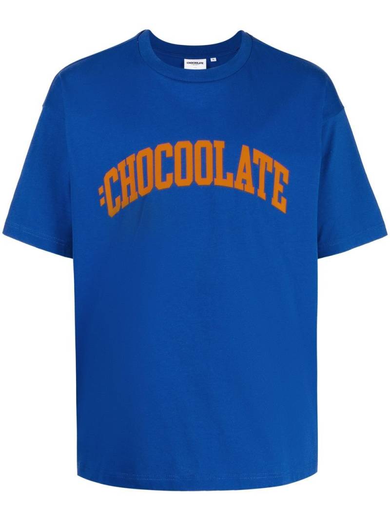 CHOCOOLATE T-Shirt mit Logo-Print - Blau von CHOCOOLATE