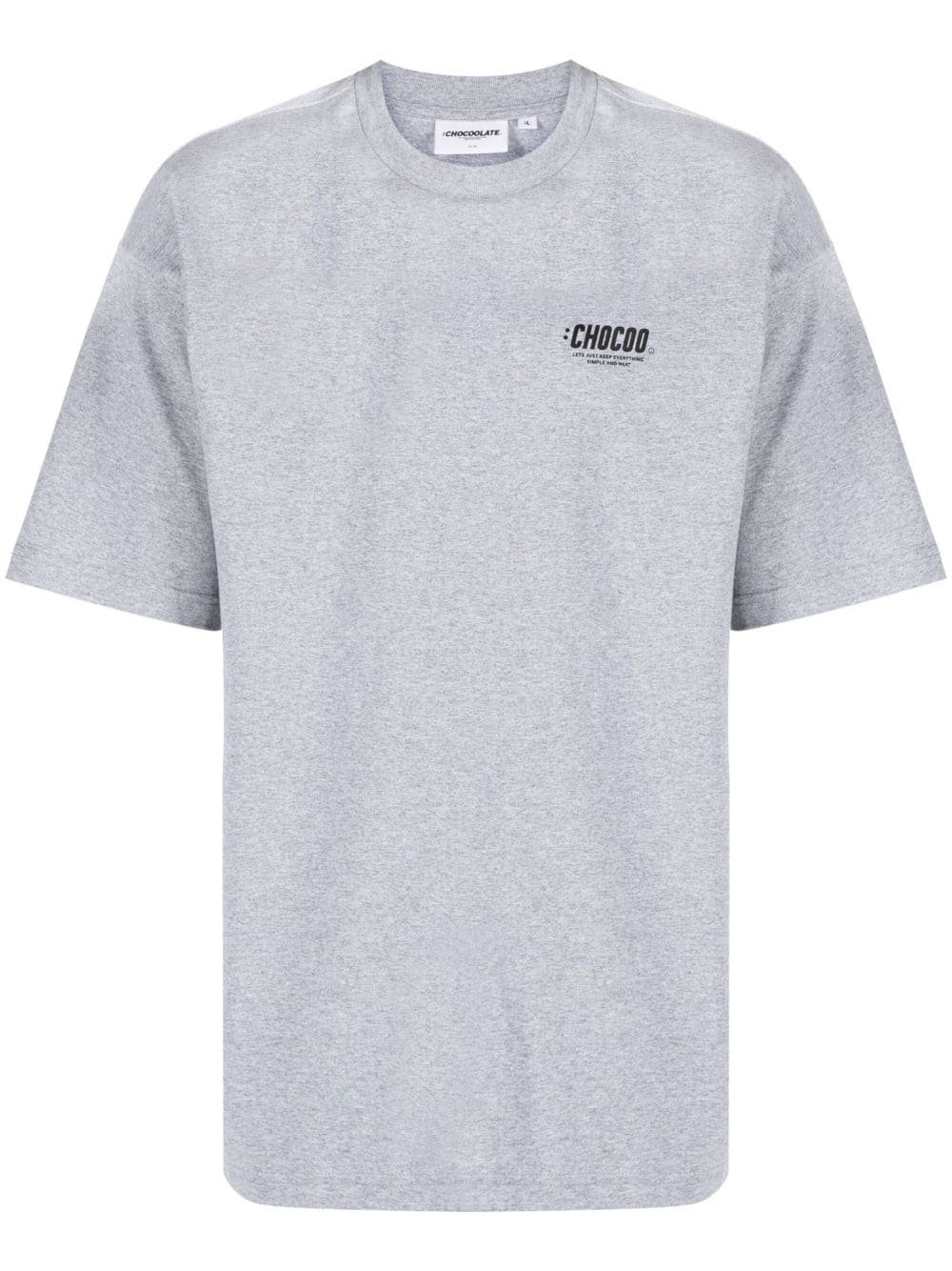 CHOCOOLATE T-Shirt mit Logo-Print - Grau von CHOCOOLATE