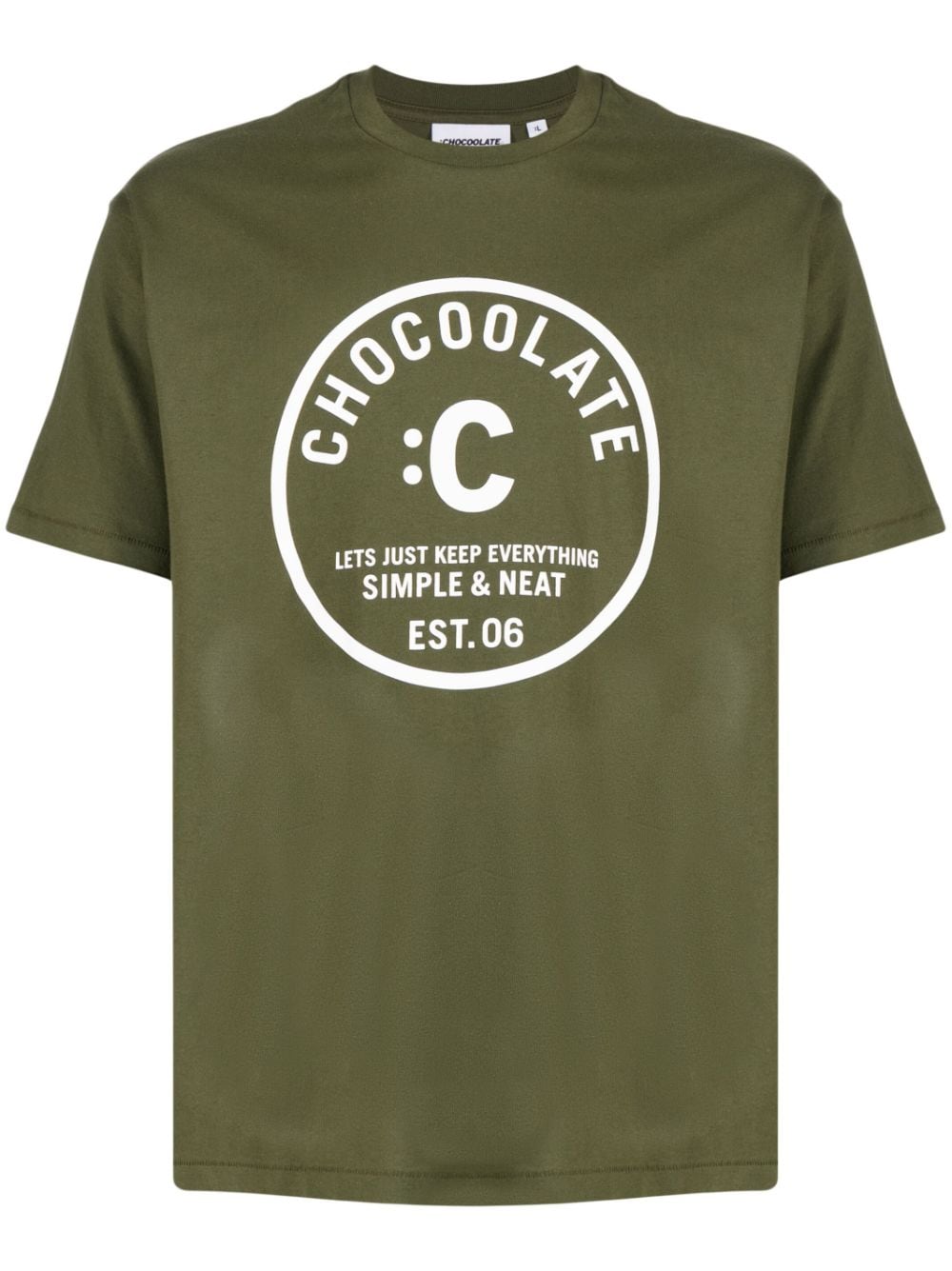 CHOCOOLATE T-Shirt mit Logo-Print - Grün von CHOCOOLATE