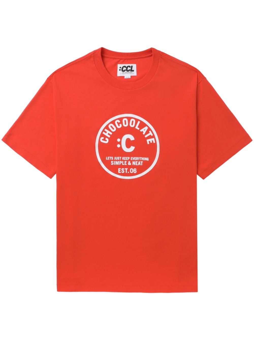 CHOCOOLATE T-Shirt mit Logo-Print - Orange von CHOCOOLATE