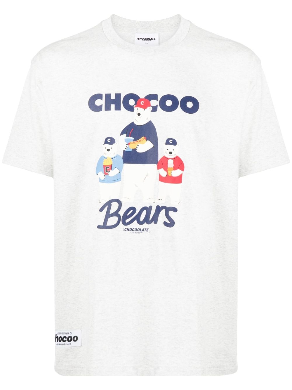 CHOCOOLATE T-Shirt mit grafischem Print - Grau von CHOCOOLATE