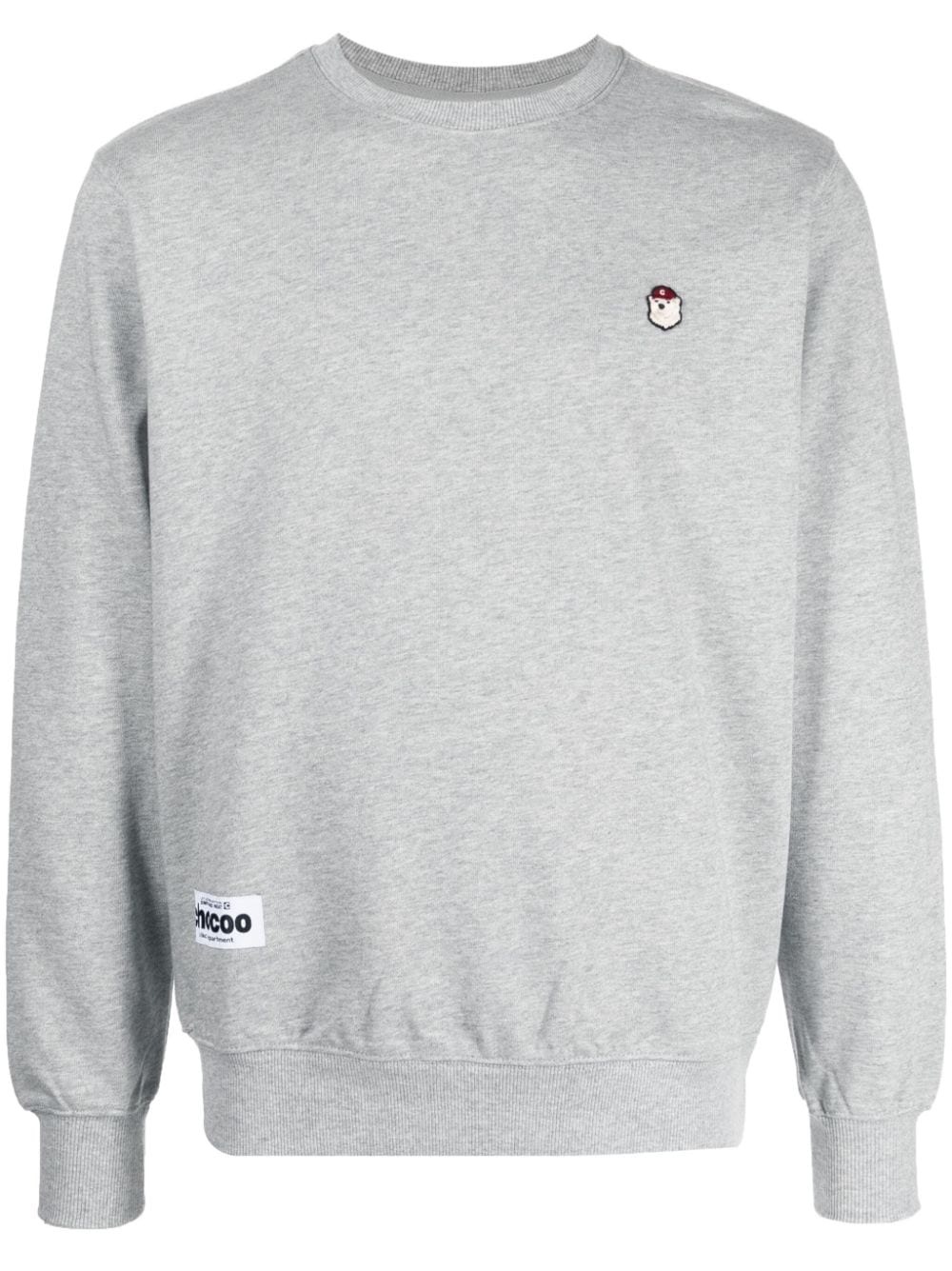 CHOCOOLATE Sweatshirt mit Bärenapplikation - Grau von CHOCOOLATE