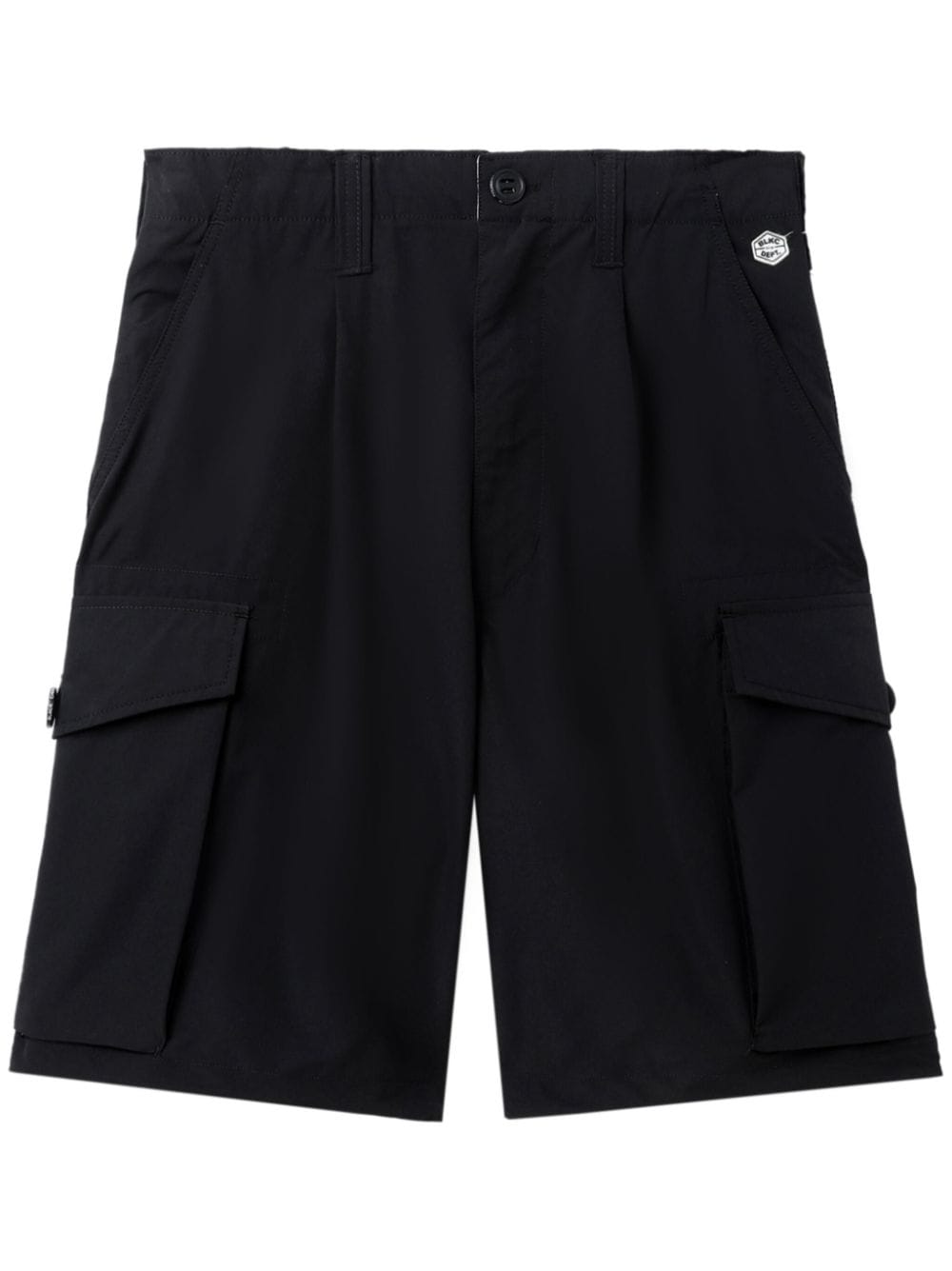 CHOCOOLATE Cargo-Shorts mit Logo-Patch - Schwarz von CHOCOOLATE