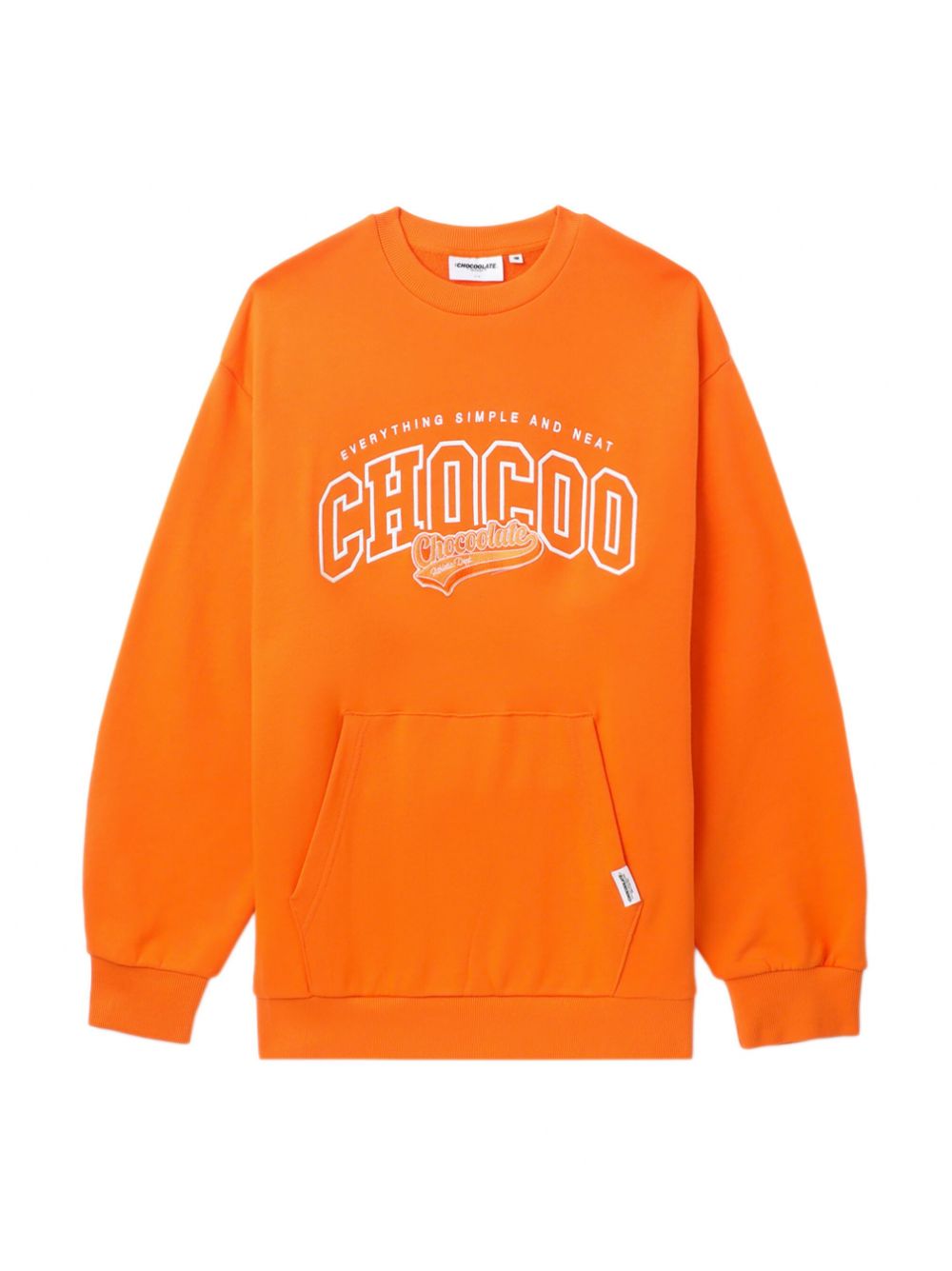 CHOCOOLATE Sweatshirt mit Logo-Stickerei - Orange von CHOCOOLATE