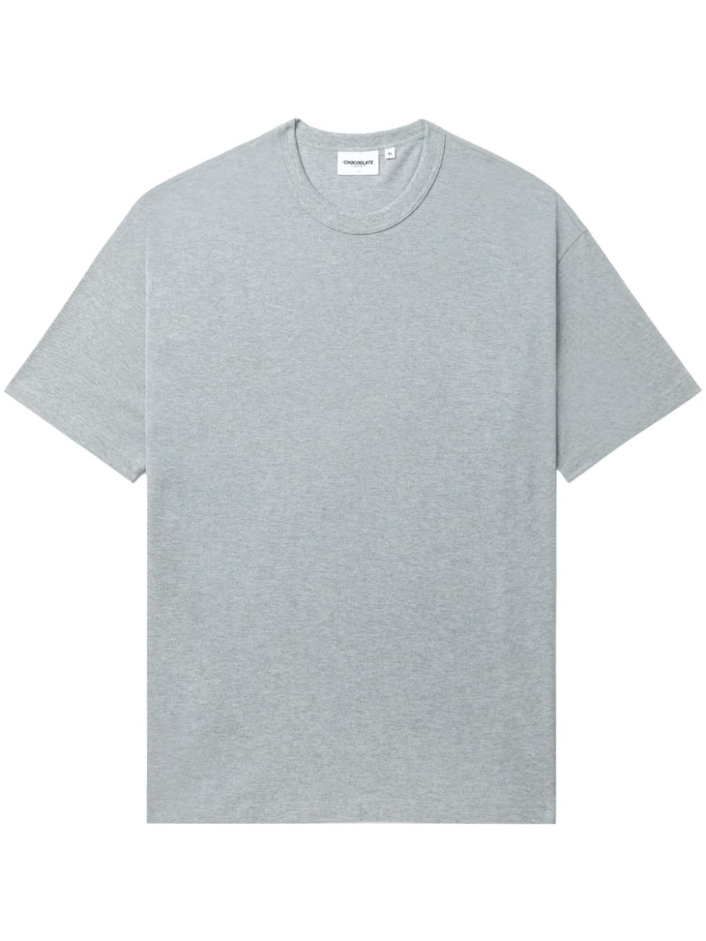 CHOCOOLATE logo-patch cotton T-shirt - Grau von CHOCOOLATE