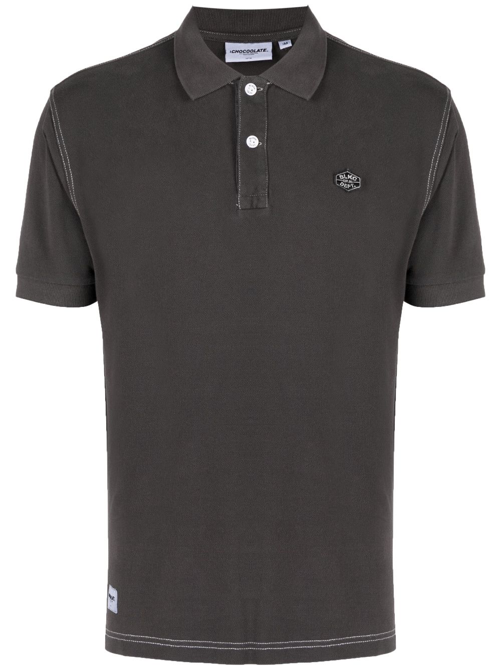 CHOCOOLATE Poloshirt mit Logo-Patch - Braun von CHOCOOLATE