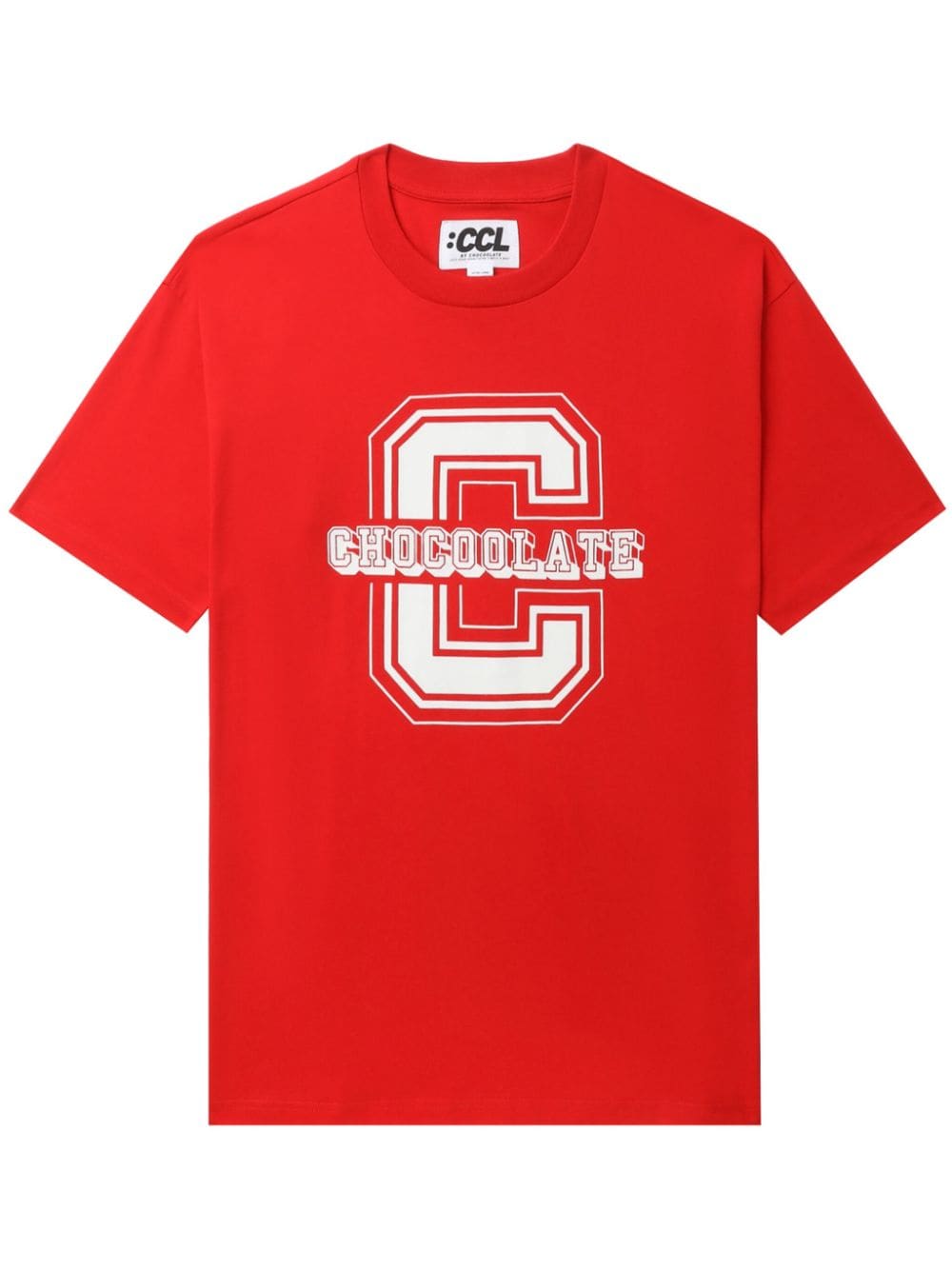 CHOCOOLATE T-Shirt mit Logo-Print - Rot von CHOCOOLATE