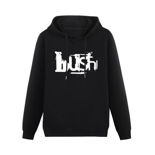CHOMIGE Bush Logo Rock Band Heavy Metal Hoodies Long Sleeve Pullover Loose Mens Hoody Sweatershirt Size L von CHOMIGE