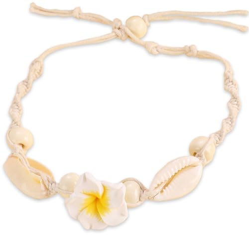 Sommer Fußkettchen für Damen Muschel Fußkette Verstellbar, Fussketten für Frauen Muscheln, Fußkettchen Boho Fußkette Muschel Armband, Fusskette Strand Fußkette mit Muscheln für Frauen und Mädchen von CHONGQILAO
