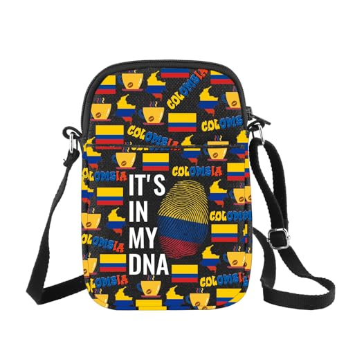 CHOORO It's In My DNA Colombia Crossbody Bag Colombia South America Umhängetasche, DNA Colombia B von CHOORO