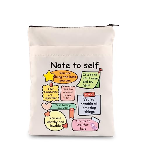 CHOORO School Counselor Note to self Book Sleeve Mental Health Book Cover Self Awareness Gift School Psycholist Gift (Note-B) von CHOORO