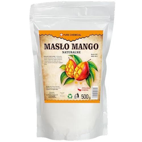 CHOSA - Mango Butter - Mangobutter Bio für Kosmetik - Bodylotion - Körperbutter - Rituals Body Cream - Kosmetikprodukt - 100% Rein und Natürlich - Handgeschält - ohne Haut und Haare - Tatoo (500g) von CHOSA