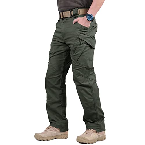 CHOUBAGUAI Übergröße 5XL Militärische taktische Hose, wasserdichte Cargohose Herren, atmungsaktive Armee-Kampfhose, Arbeitshose, Dropshipping-4XL, ix9 ArmyGreen von CHOUBAGUAI