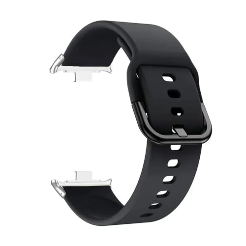 CHPGKGVNVT Silikon Strap for Xiaomi Mi Band 8 Pro Ersatz Frauen Männer Sport Smart Uhr Armband Armband Uhr Band for Redmi uhr 4 Uhrenreparatur(01-Black) von CHPGKGVNVT