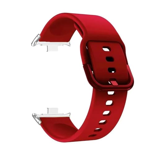 CHPGKGVNVT Silikon Strap for Xiaomi Mi Band 8 Pro Ersatz Frauen Männer Sport Smart Uhr Armband Armband Uhr Band for Redmi uhr 4 Uhrenreparatur(06-Red) von CHPGKGVNVT