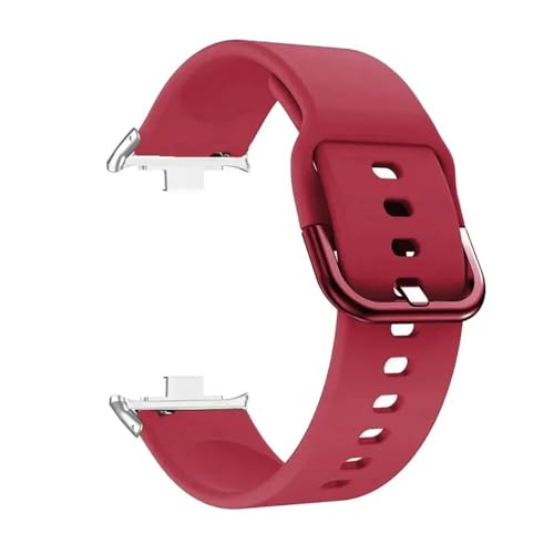 CHPGKGVNVT Silikon Strap for Xiaomi Mi Band 8 Pro Ersatz Frauen Männer Sport Smart Uhr Armband Armband Uhr Band for Redmi uhr 4 Uhrenreparatur(10-wine-red) von CHPGKGVNVT