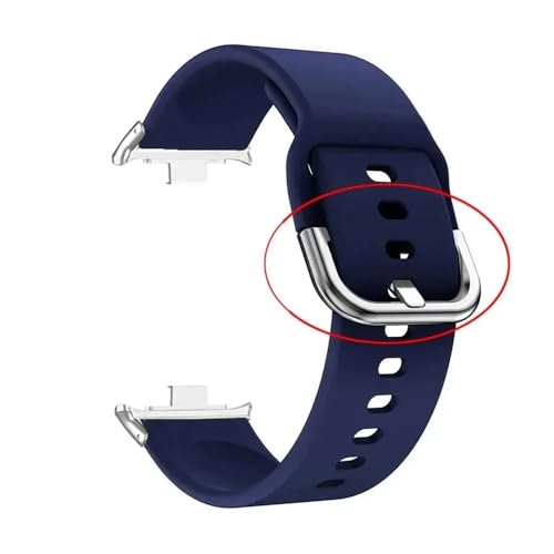 CHPGKGVNVT Silikon Strap for Xiaomi Mi Band 8 Pro Ersatz Frauen Männer Sport Smart Uhr Armband Armband Uhr Band for Redmi uhr 4 Uhrenreparatur(22-Midnight-S) von CHPGKGVNVT