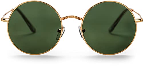 CHPO Unisex Paul Sunglasses, Gold (Gold/Green), 50 von CHPO