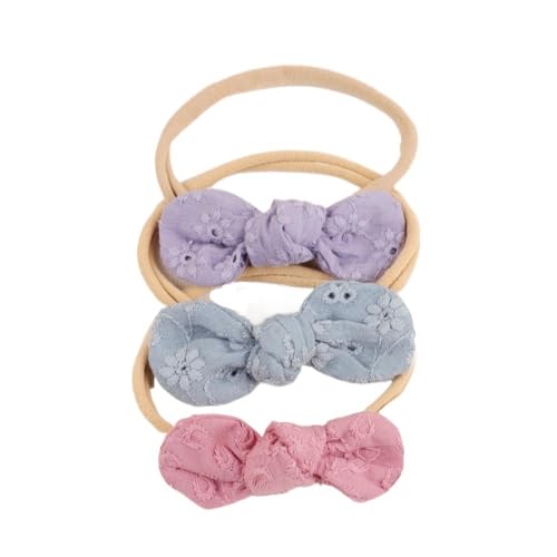 3 Teile/Set Baumwolle Mädchen Stirnband Mode Prinzessin Elastisches Haarband Kopfbedeckung Haarschmuck Haarband (Farbe: Typ 3, Größe: Einheitsgröße) von CHRISK