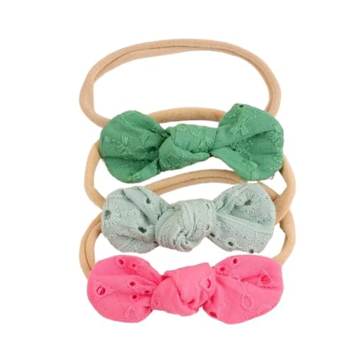 3 Teile/Set Baumwolle Mädchen Stirnband Mode Prinzessin Elastisches Haarband Kopfbedeckung Haarschmuck Haarband (Farbe: Typ 4, Größe: Einheitsgröße) von CHRISK