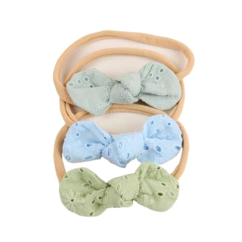 3 Teile/Set Baumwolle Mädchen Stirnband Mode Prinzessin Elastisches Haarband Kopfbedeckung Haarschmuck Haarband (Farbe: Typ 7, Größe: Einheitsgröße) von CHRISK