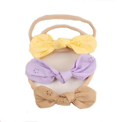 3 Teile/satz Baumwolle Mädchen Stirnband Mode Prinzessin Elastische Haarband Kopfbedeckung Haar Zubehör haarband (Color : Type 2, Size : One size) von CHRISK