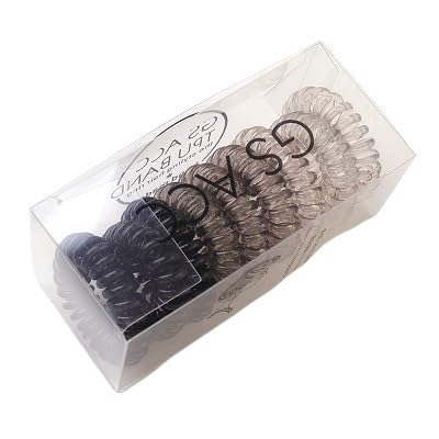 9PC Kreative Farbverlauf Elastische Haar Bands Mode Candy Farbe Frauen Elastische Haar Bands Frauen Haar Zubehör (Color : Black gradient) von CHRISK