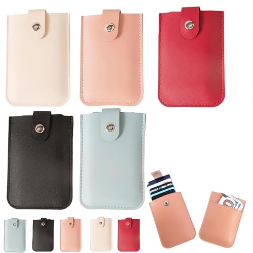 Pull-Out Card Organizer,Snap Pouch for Purse Pull Out Card Holder,Stackable Pull-Out Card Holder,Small Slim Credit Card Holder Wallet for Multi Slot Card Holder,Ultra Slim (5pcs-A) von CHRISK