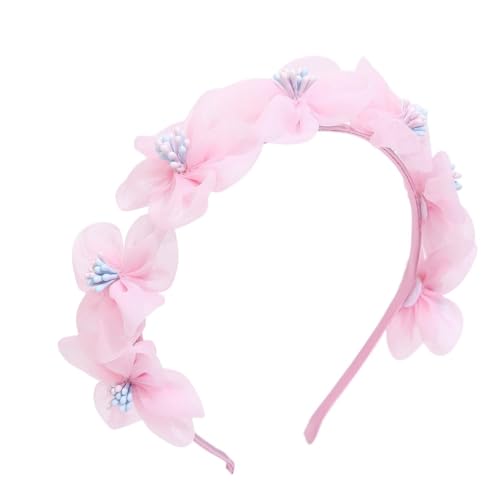 Simulierte Blumen-Haarbänder for Babys, solides Seiden-Kopfband, Braut-Haarband, Blumen-Haarband, Festival-Party-Kopfbedeckung (Color : 12x12cm 1pcs 17g 10, Size : Medium) von CHRISK