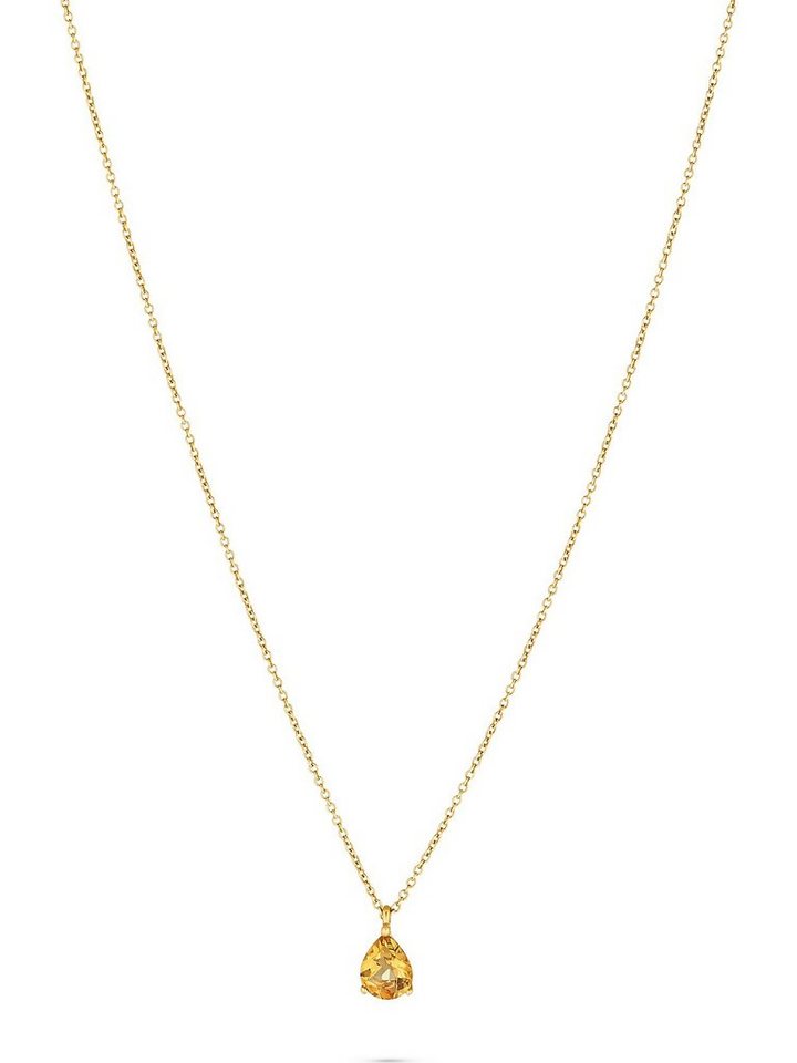 CHRIST Collier CHRIST Damen-Kette 375er Gelbgold 1 Citrin von CHRIST