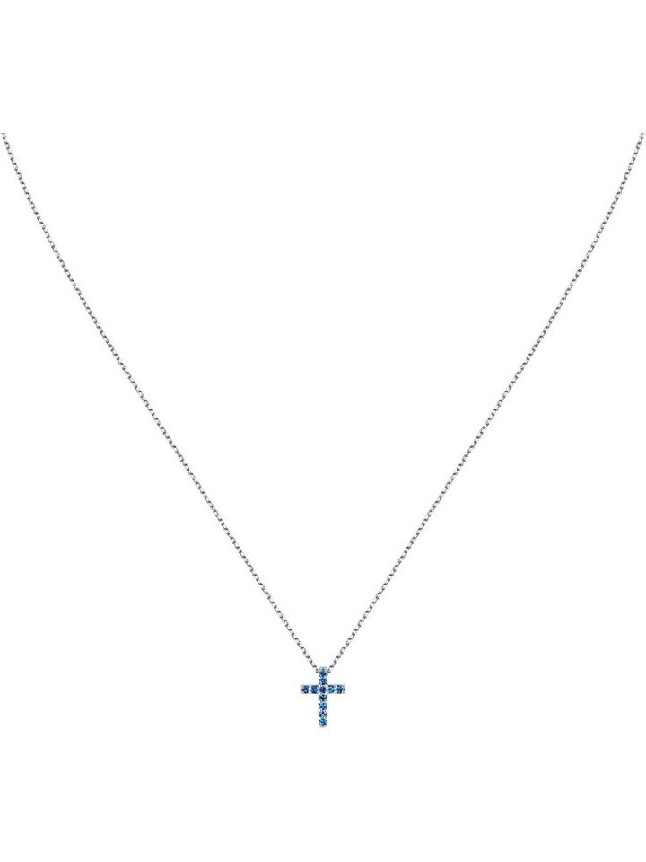 CHRIST Collier CHRIST Damen-Kette 585er Weißgold 1 Saphir von CHRIST