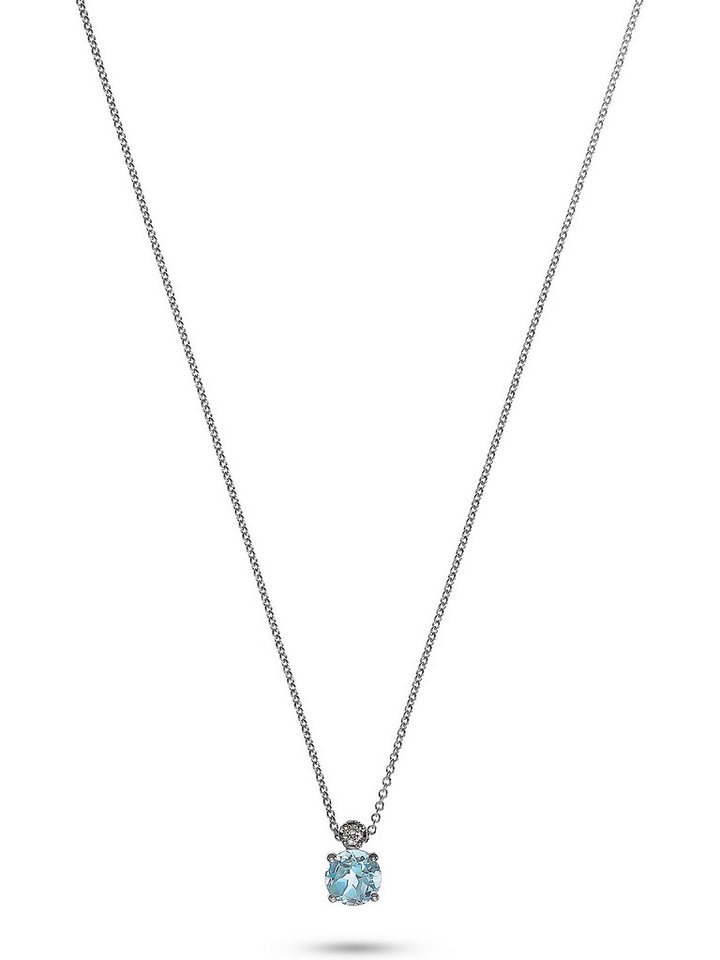 CHRIST Collier CHRIST Damen-Kette 585er Weißgold 1 Topas von CHRIST