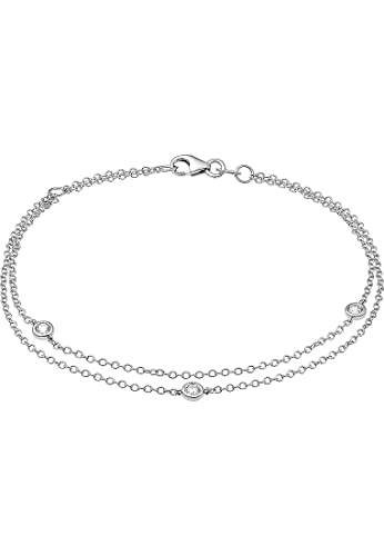 CHRIST Damen-Armband 585er Weißgold 3 Diamant One Size 87305163 CHRIST Damen-Armband 585er Weißgold 3 Diamant One Size 87305163 von CHRIST