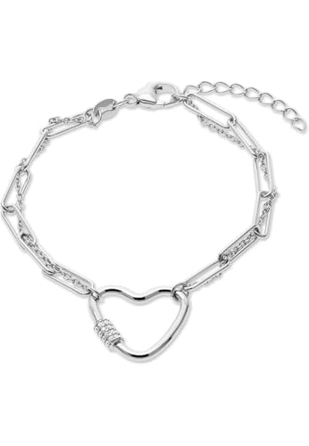 CHRIST Damen-Armband 925er Silber, recycelt Farbstein One Size, Silber 32028277 CHRIST Damen-Armband 925er Silber, recycelt Farbstein One Size, Silber 32028277 von CHRIST
