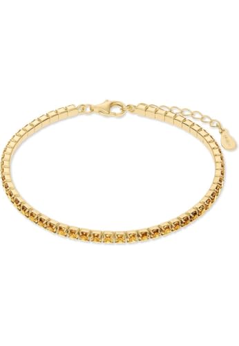CHRIST Damen-Armband 925er Silber, recycelt Zirkonia One Size, Gelb, Gelbgold 32029640 CHRIST Damen-Armband 925er Silber, recycelt Zirkonia One Size, Gelb, Gelbgold 32029640 von CHRIST