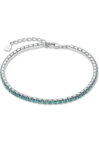 CHRIST Damen-Armband 925er Silber, recycelt Zirkonia One Size, Hellblau, Silber 32029640 CHRIST Damen-Armband 925er Silber, recycelt Zirkonia One Size, Hellblau, Silber 32029640 von CHRIST