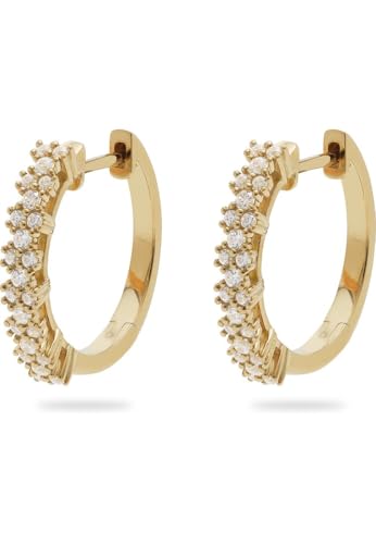 CHRIST Damen-Creolen 14 Diamant One Size, Gelbgold 32030686 von CHRIST