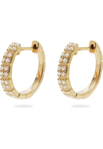 CHRIST Damen-Creolen 40 Diamant One Size, Gelbgold 32030684 von CHRIST