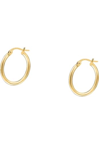 CHRIST Damen-Creolen 585er Gelbgold One Size 89115833 von CHRIST